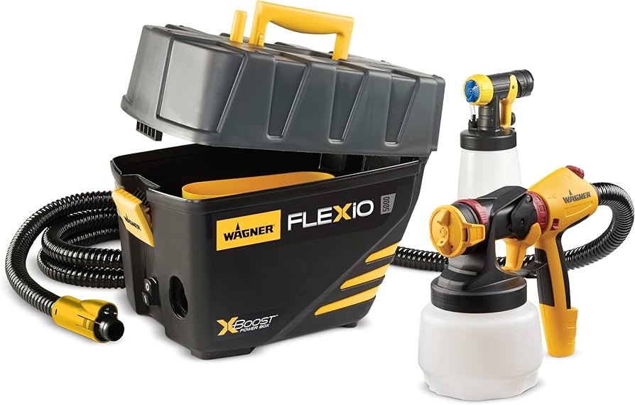 Wagner Spraytech 0529091 FLEXiO 5000 Stationary HVLP Paint Sprayer, Sprays Most