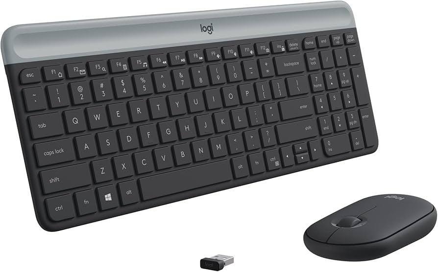 Logitech MK470 Slim Wireless Keyboard and Mouse Combo - Modern Compact Layout
