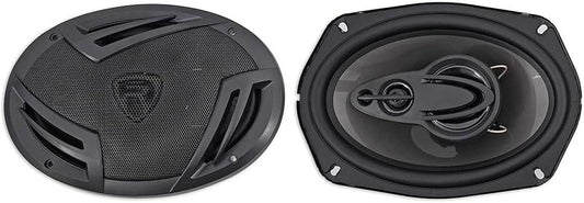 Rockville RV69.4A 6x9" 4-Way Car Speakers, 1000W, 4 Ohm, Rich Bass, CEA Rated