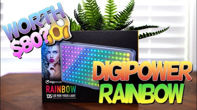 Digipower - Rainbow RGB 135 LED Video Light for Digital/Mirrorless Cameras