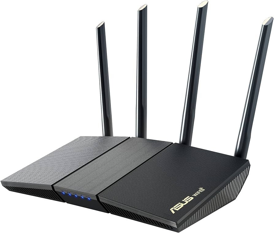 ASUS RT-AX1800S Dual Band WiFi 6 Extendable Router, Subscription-Free Network Se