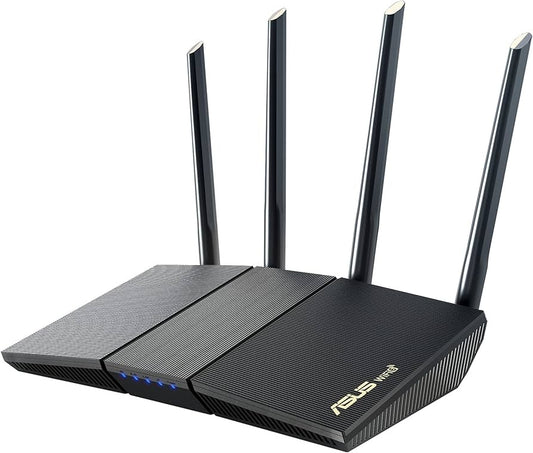 ASUS RT-AX1800S Dual Band WiFi 6 Extendable Router, Subscription-Free Network Se
