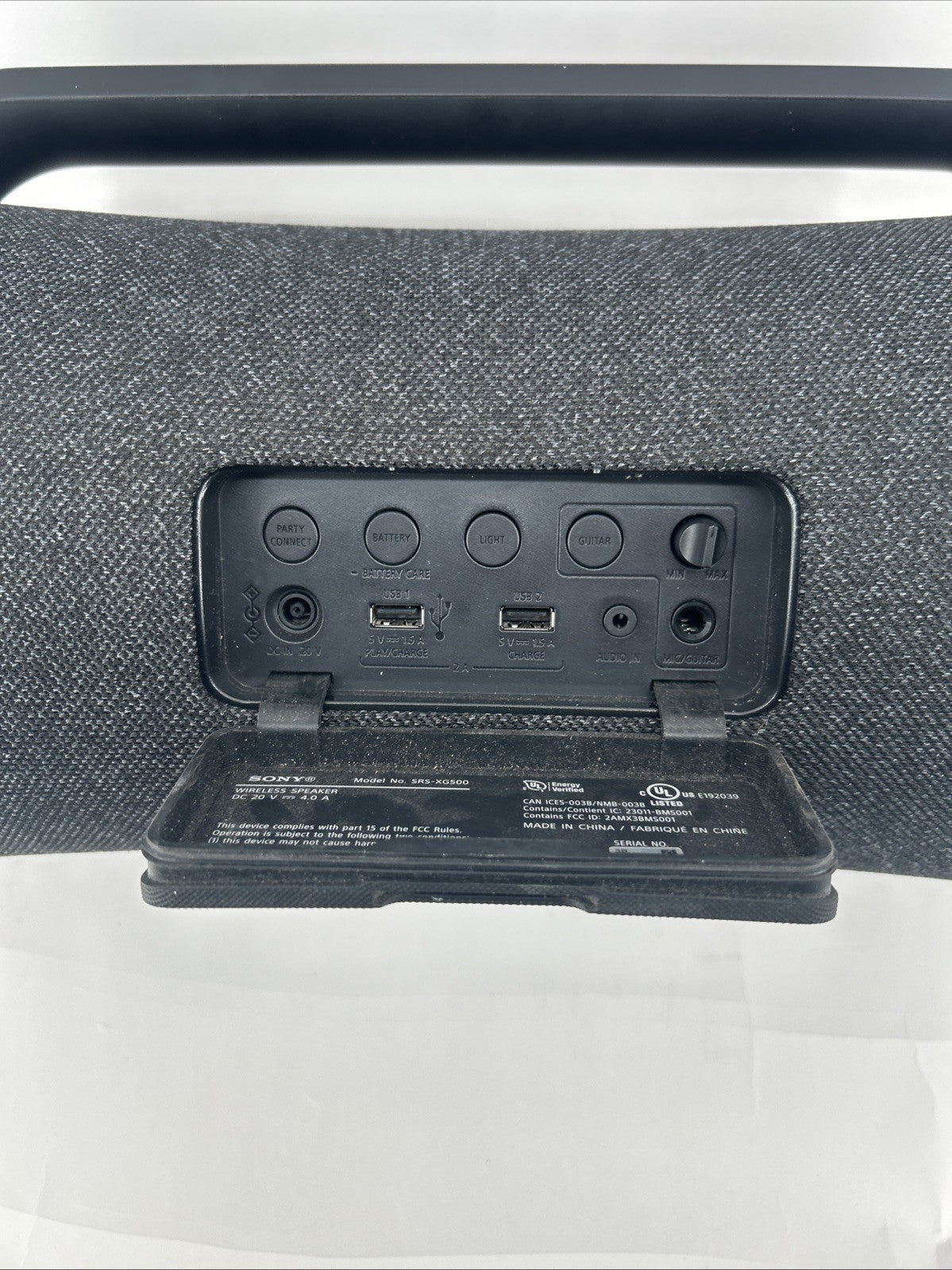 Sony SRS-XG500 Portable Speaker - No Charger Included - See Description