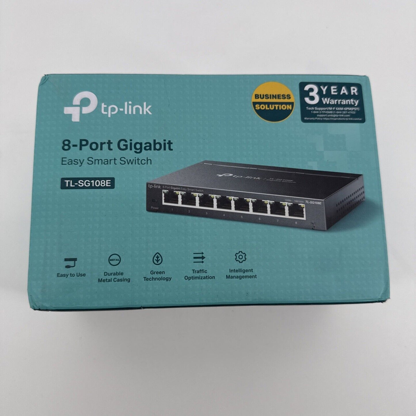 TP-LINK TL-SG108E 8 Ports Unmanaged Gigabit Ethernet Easy Smart Switch
