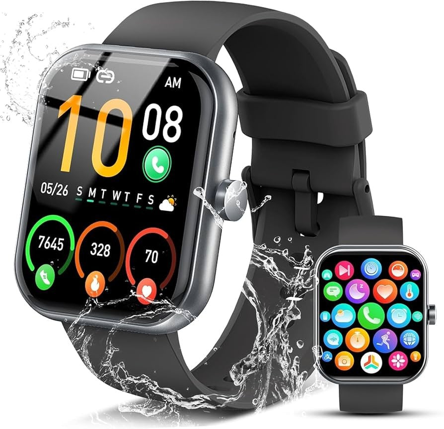 Smart Watch for Men Women, 1.96" Fitness Tracker Running Watch, Answer/Make