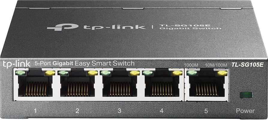 TP-Link TL-SG105E | 5 Port Gigabit Switch | Easy Smart Managed | Plug & Play
