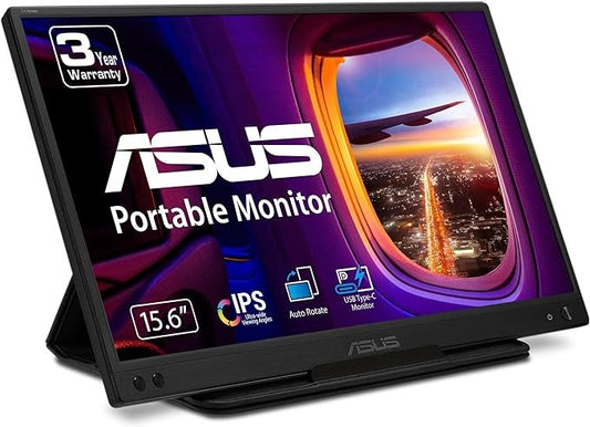 ASUS ZenScreen 15.6Ã¢â‚¬ï¿½ 1080P Portable USB Monitor (MB166C) - Full HD, IPS