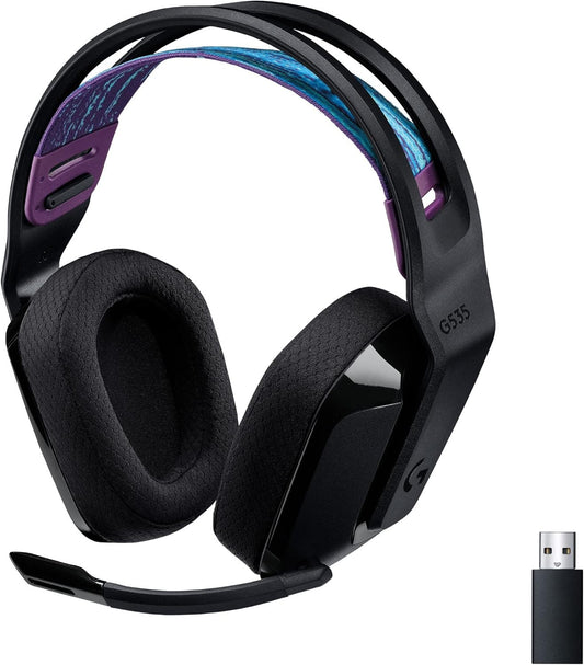Logitech G535 Lightspeed Wireless Gaming Headset - Lightweight on-ear headphones