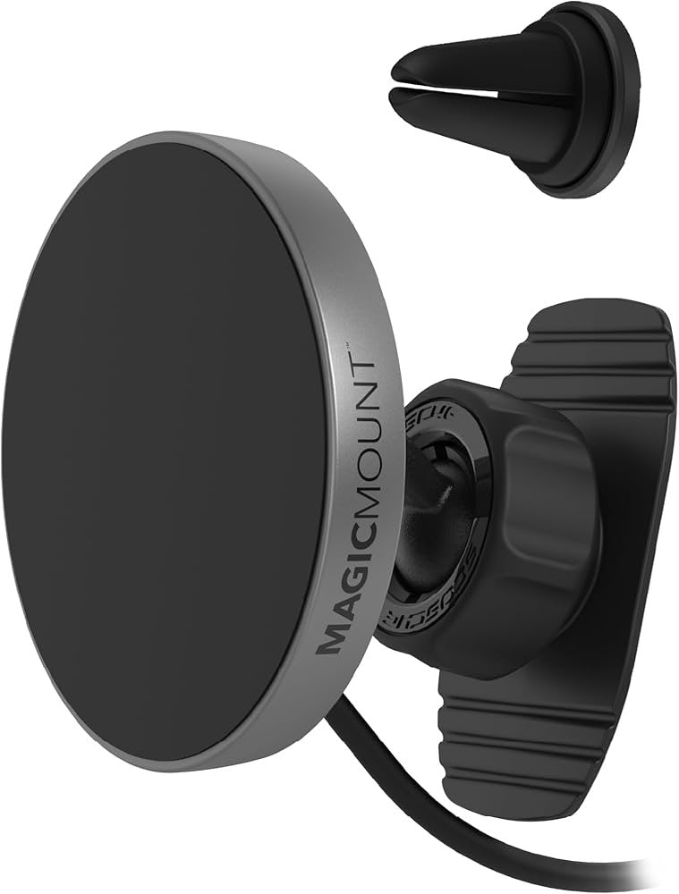 Scosche MagicMount Charge Pro Qi2 2-in-1 Vent/Dash Car Mount - Black