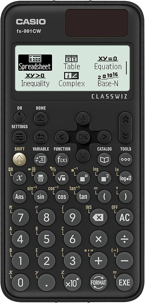 Casio FX-991CW Advanced Scientific Calculator - Black