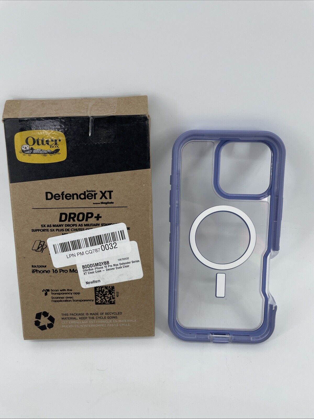 OtterBox iPhone 16 Pro Max Defender Series XT Clear Case - Denver Dusk Clear