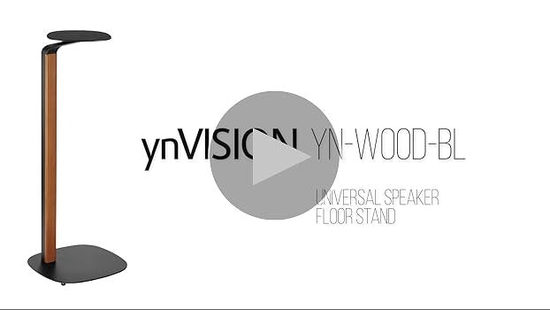 ynVISION.DESIGN Wood Speaker Stands | Pair | Max 22 LBS per stand