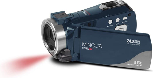 Minolta MN90NV-BL MN90NV Full HD 1080p IR Night Vision Camcorder (Blue)