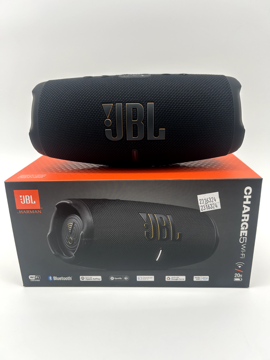 JBL Charge 5 Wi-Fi Bluetooth Portable Speaker - Black