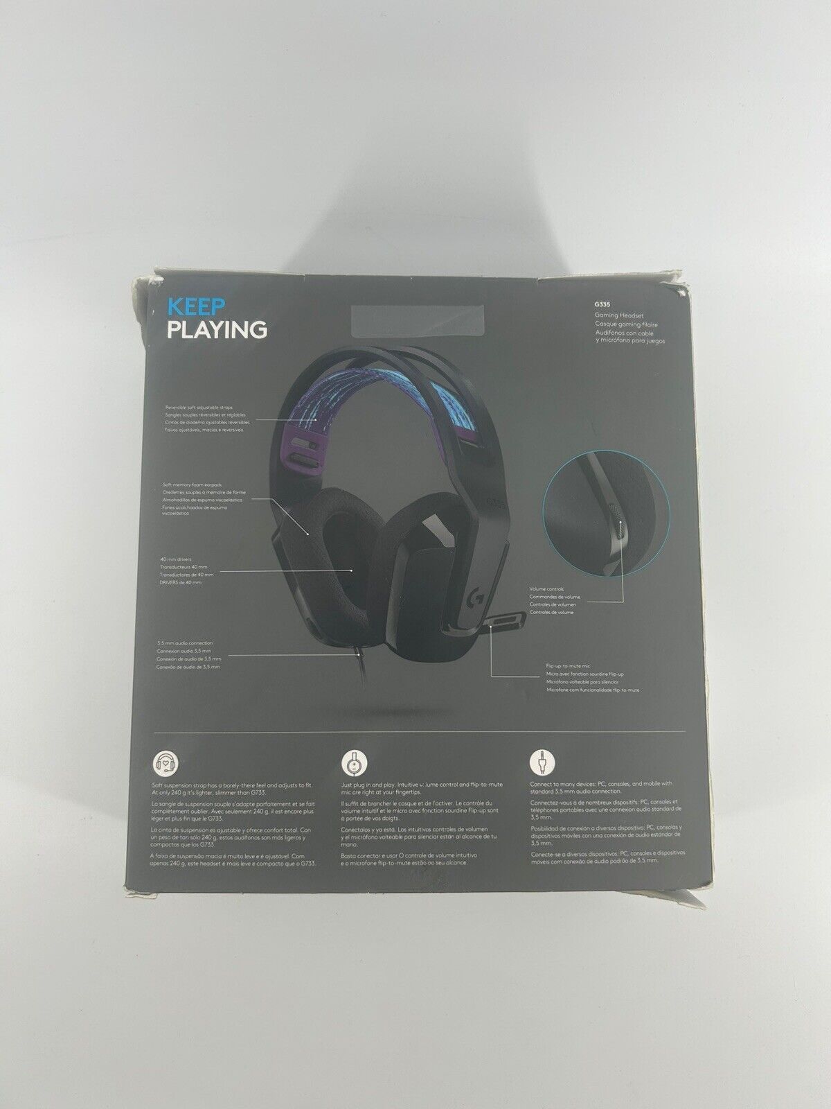 Logitech G335 Wired Gaming Headset - Black