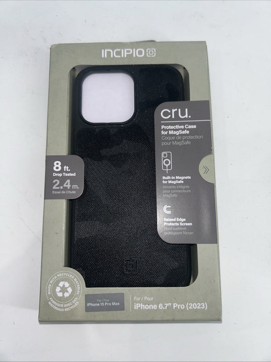 Incipio cru. Apple iPhone 15 Pro Max Protective Case with MagSafe - Black Camo