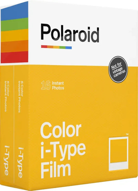 Polaroid Color i-Type Instant Film - Double Pack, 16 Exposures, Multicolor
