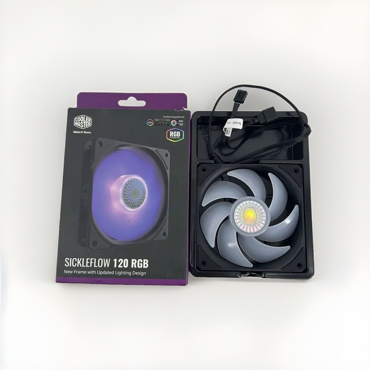 Cooler Master SickleFlow 120 V2 RGB Square Frame Case Fan