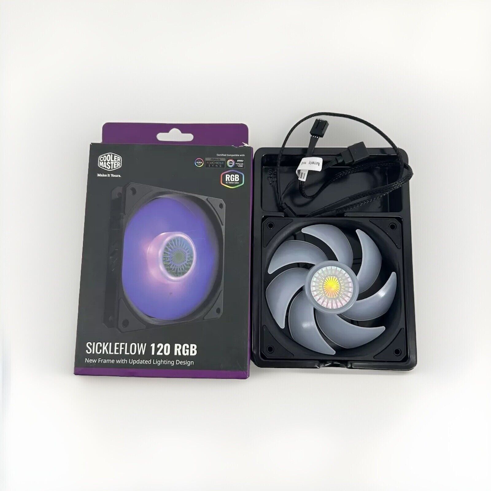 Cooler Master SickleFlow 120 V2 RGB Square Frame Case Fan