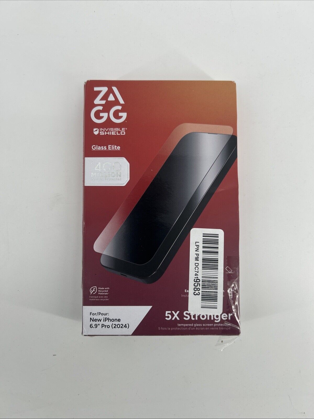 ZAGG - InvisibleShield Glass Elite Screen Protector for Apple iPhone 16 Pro M...