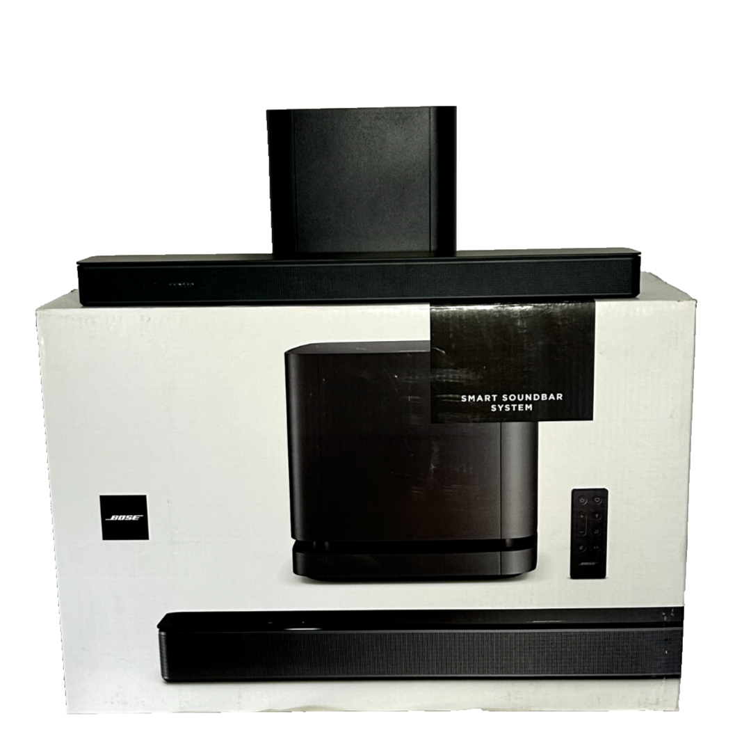 Bose Smart Soundbar 300 System with Base 500 Bass Module Bundle