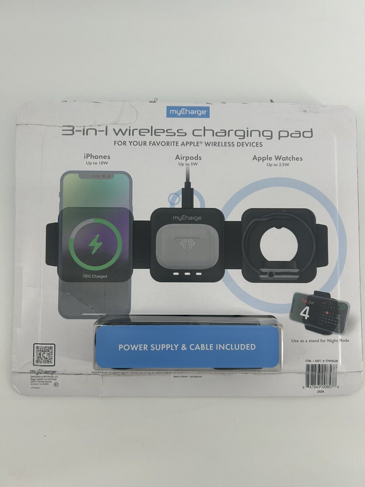 Mycharge 3-In-1 Wireless Charging Pad