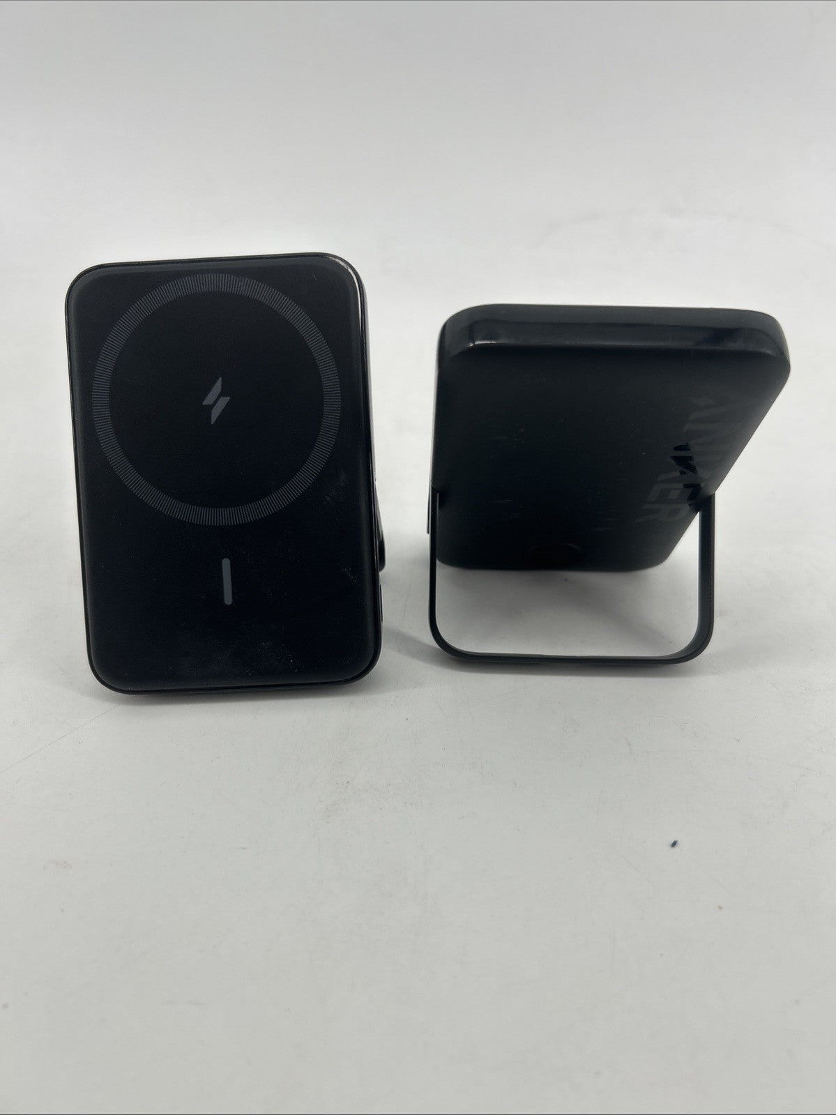 2 Pack Anker MagGo Magnetic Wireless Charging Power Bank with Kickstand - Used