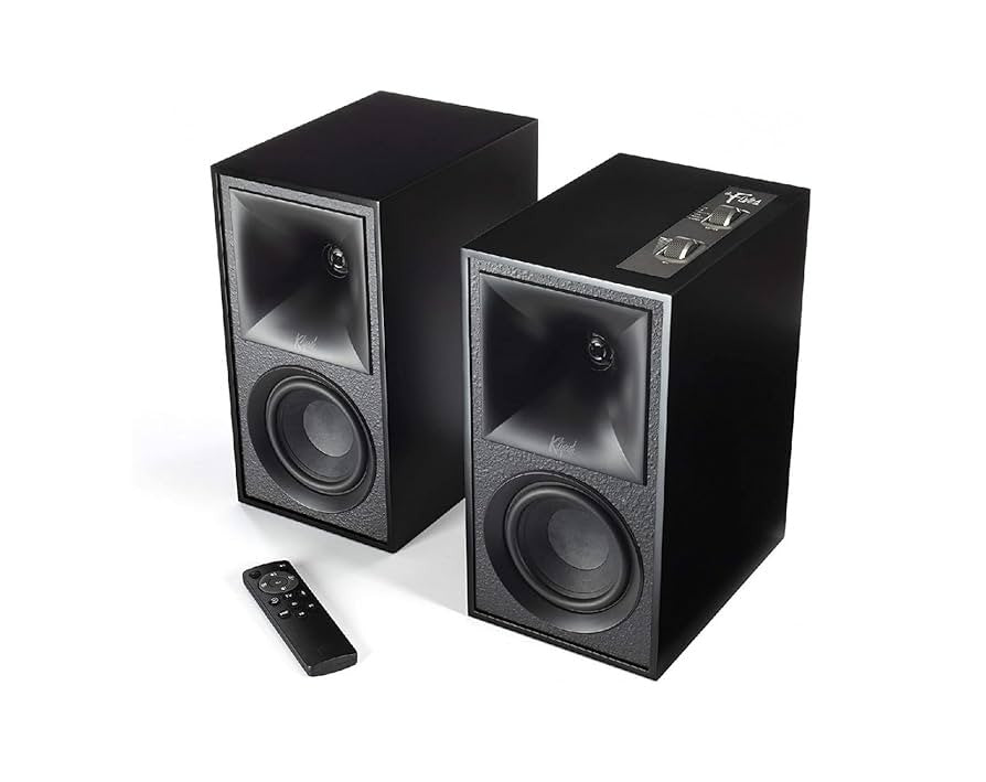 Klipsch The Fives Powered Bookshelf Speakers Matte, Black