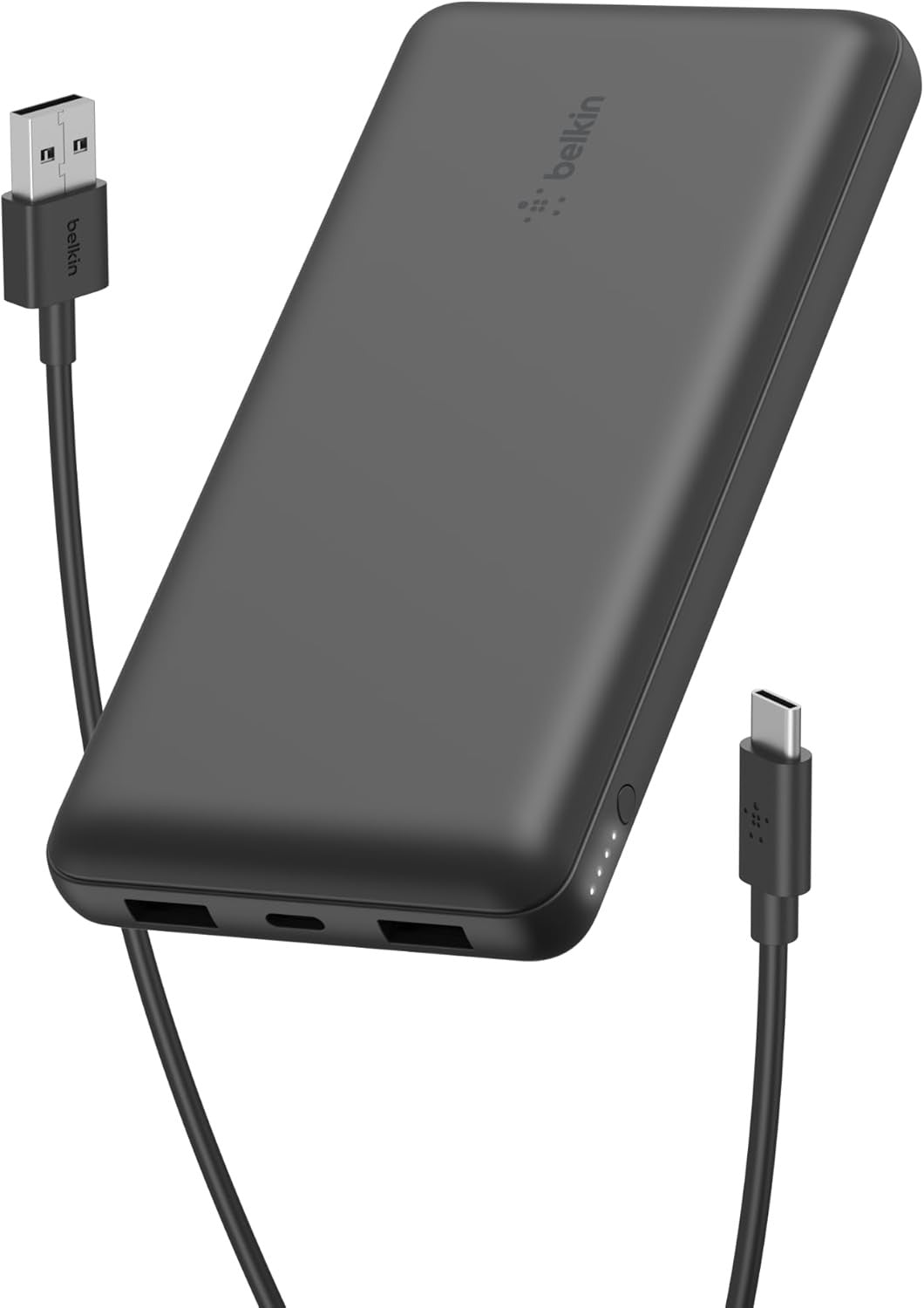 Belkin Portable Charger, USB-C Power Bank 20,000mAh w/ 2 USB-A Ports, 15W w/ USB