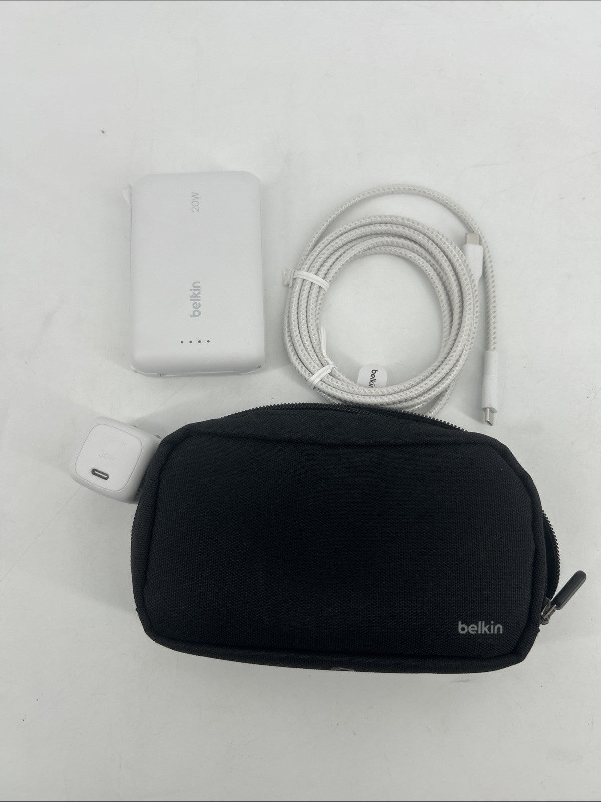 Belkin Charging Set- Mobile 20w Charger W/ USB-C Connection - 30 W Brick - Cord