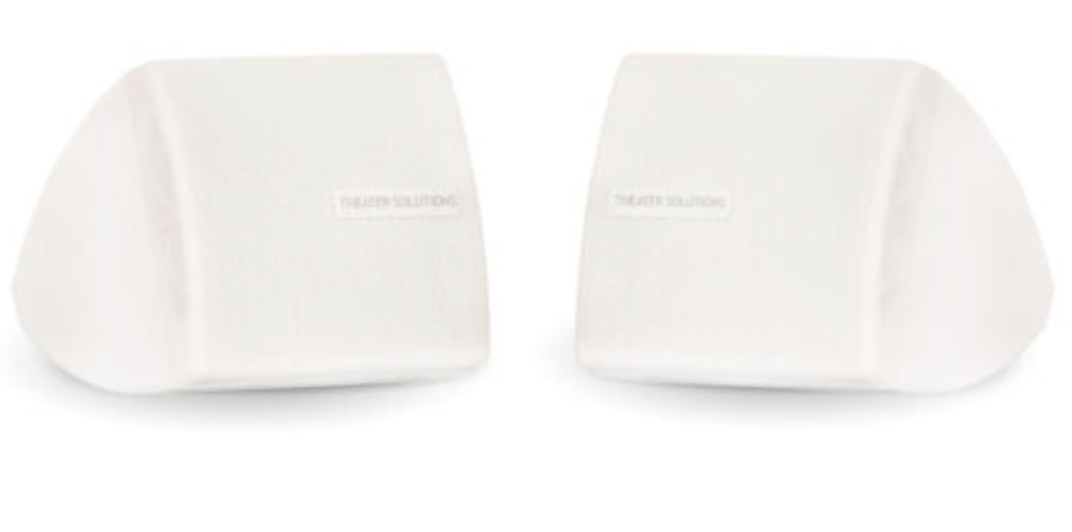 Theater Solutions TS30 Mountable Indoor Speakers White Bookshelf Pair