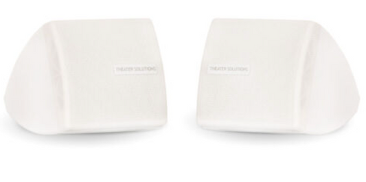 Theater Solutions TS30 Mountable Indoor Speakers White Bookshelf Pair