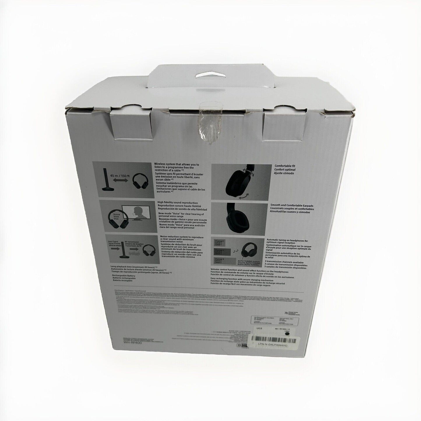 Sony RF400 Wireless Home Theater Headphones - Black