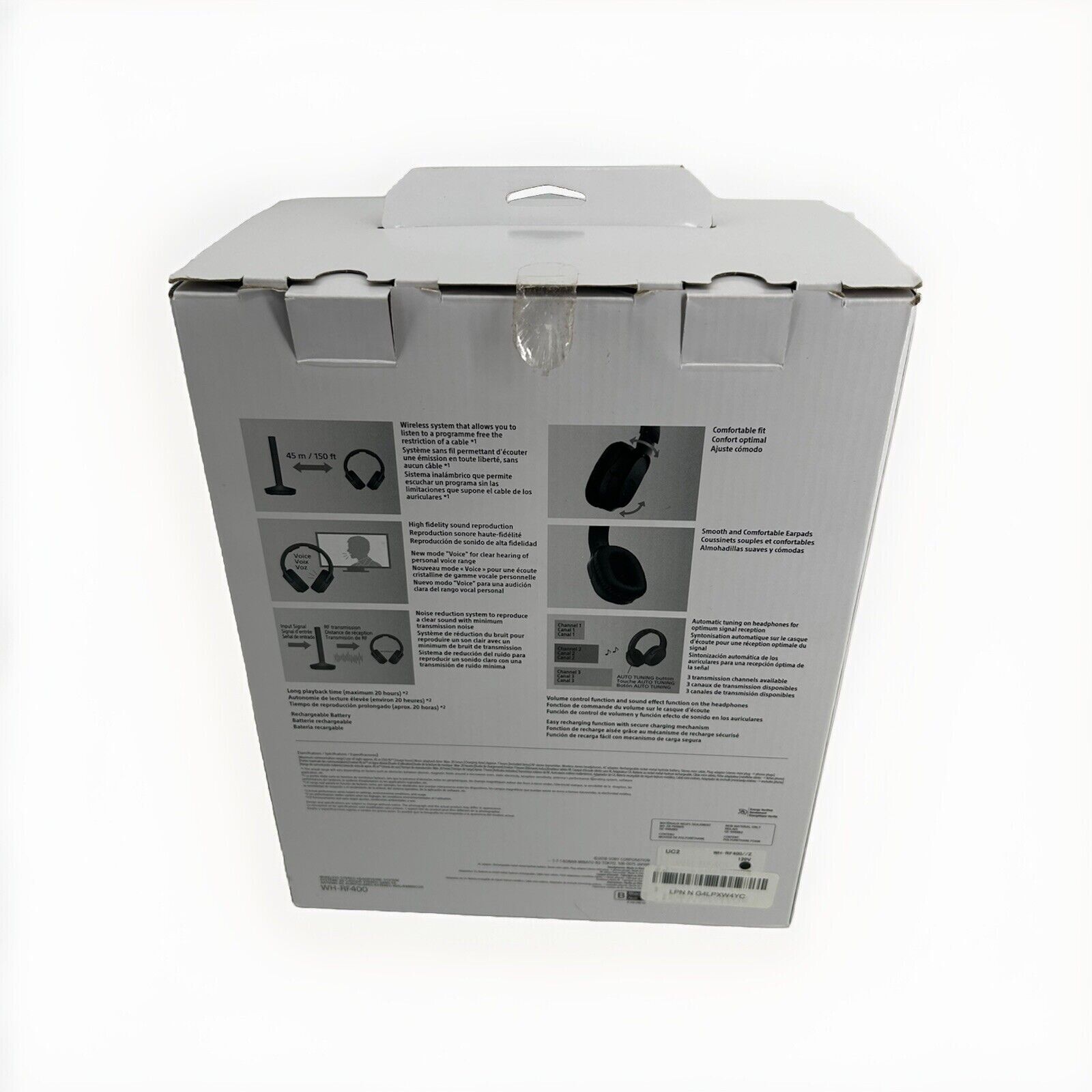 Sony RF400 Wireless Home Theater Headphones - Black