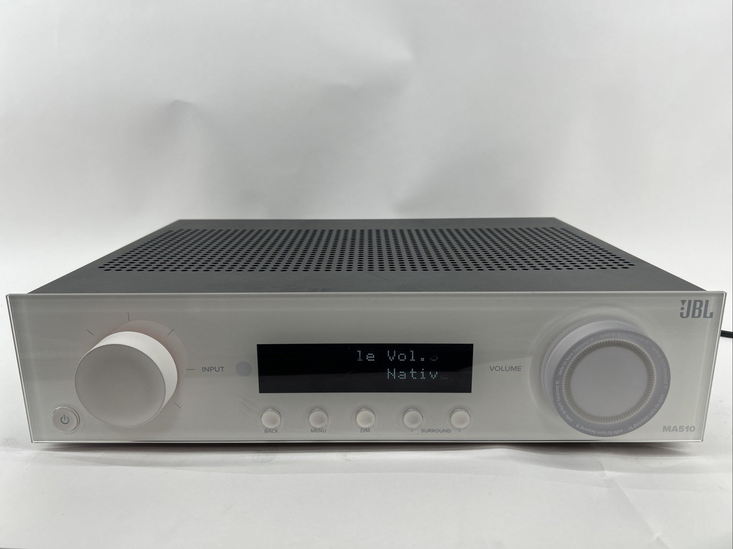 JBL MA510 5.2-Channel 8K Receiver (White) - No Power Cord - See Description