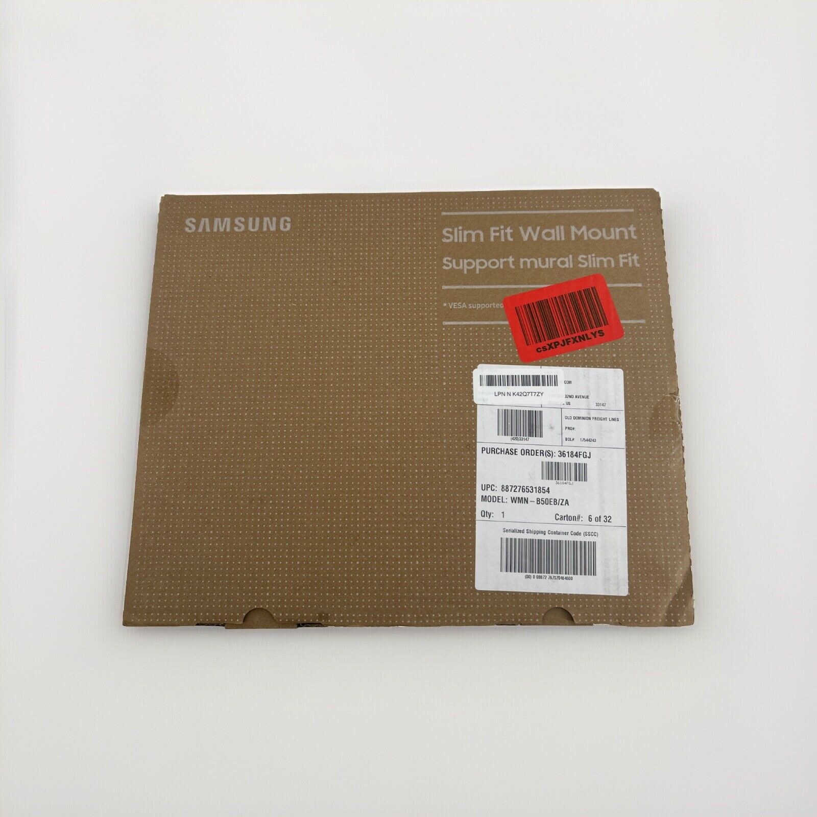 Samsung Slim Fit TV Wall Mount, Compatible W/ 43- 85 Q Series Crystal Uhd Series