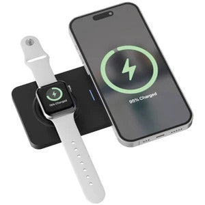 Just Wireless 2-in-1 Portable Wireless Charger - Black