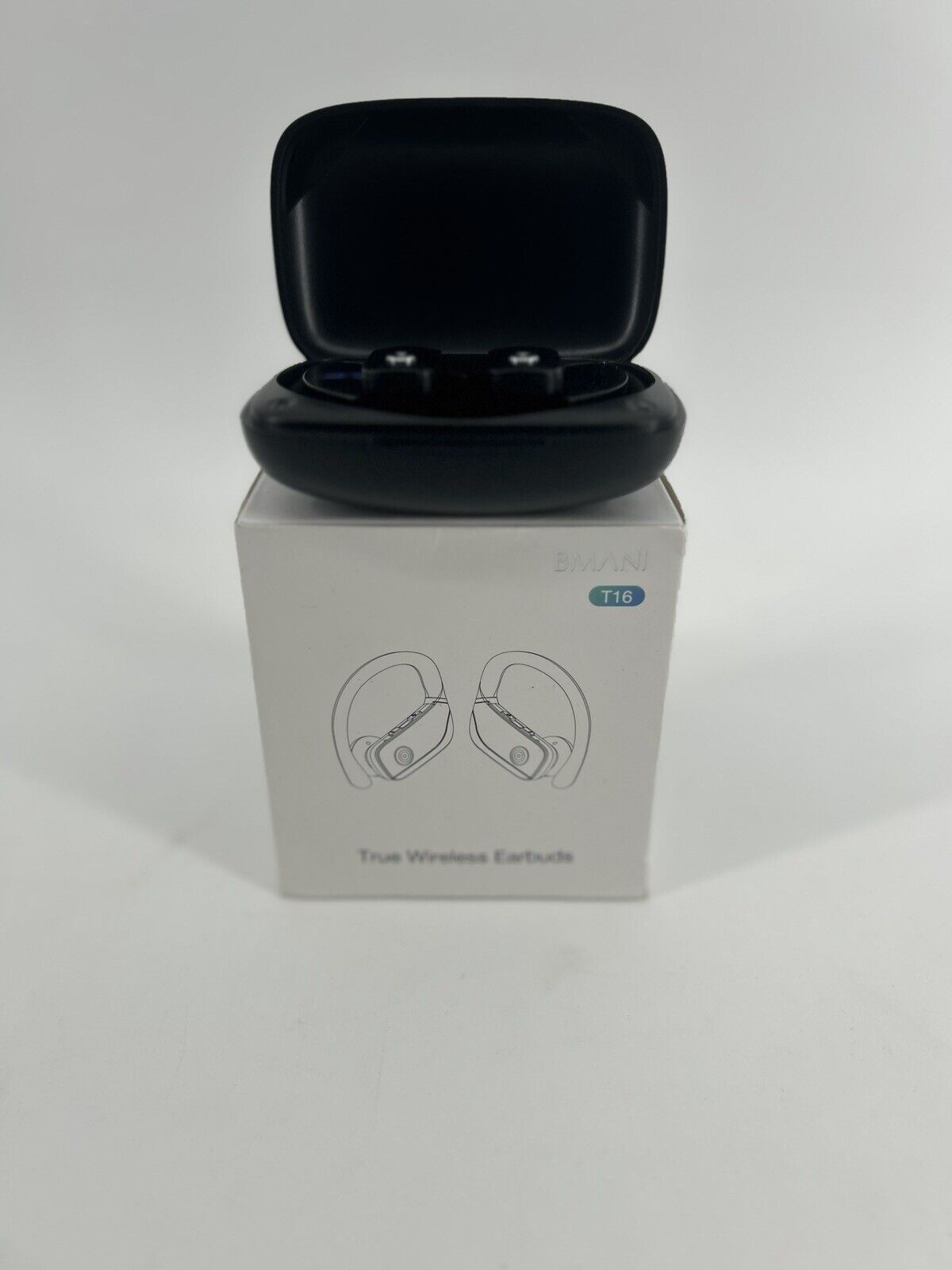 BMANI T16 True Wireless Earbuds, 5.0 HiFi Dual LED Display, Black
