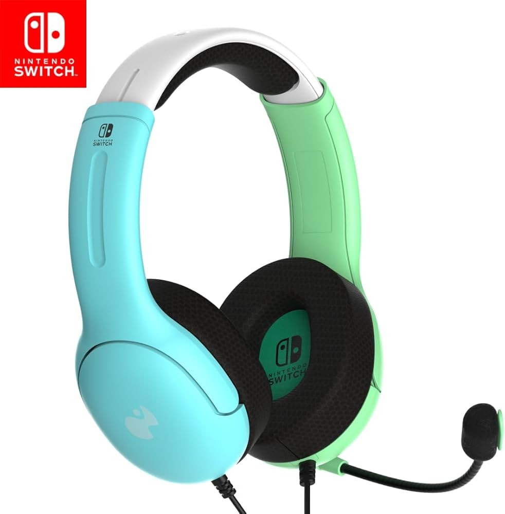 PDP Gaming Airlite wired LVL40 Stereo Headset with Mic for Nintendo Switch