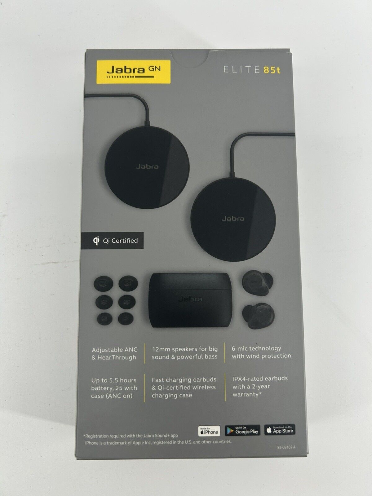 Jabra Elite 85T Wireless In-Ear Headset Titanium Black
