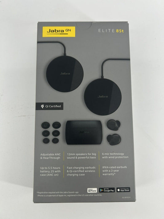 Jabra Elite 85T Wireless In-Ear Headset Titanium Black