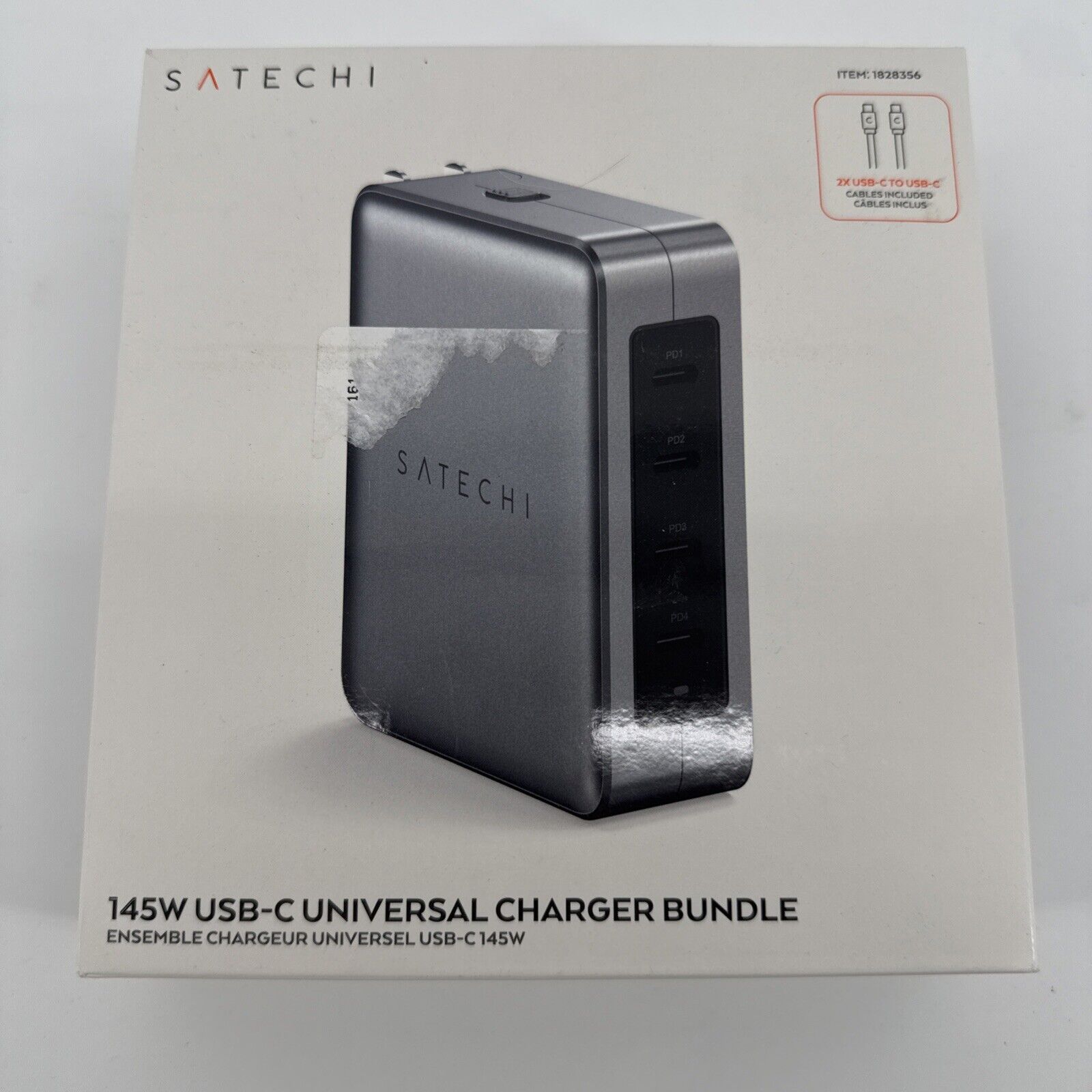 Satechi 145W USB-C Universal Charger Bundle Model CT-W145C2 - Excellent