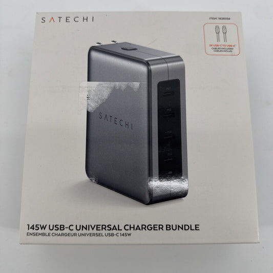 Satechi 145W USB-C Universal Charger Bundle Model CT-W145C2 - Excellent