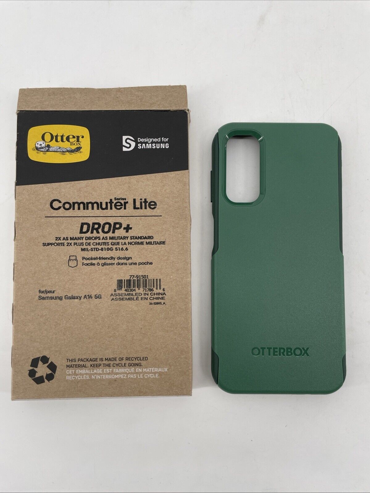 OtterBox COMMUTER SERIES LITE Case for Galaxy A14 5G  (Green)