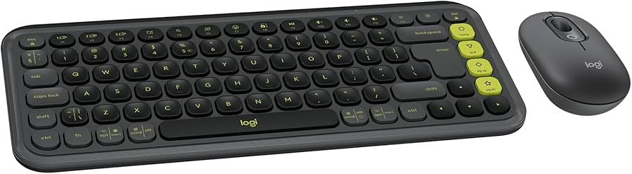 Logitech POP ICON Combo, Bluetooth Keyboard and Mouse Combo, Comfortable Typing