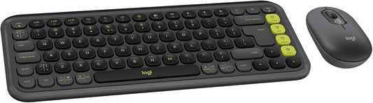 Logitech POP ICON Combo, Bluetooth Keyboard and Mouse Combo, Comfortable Typing