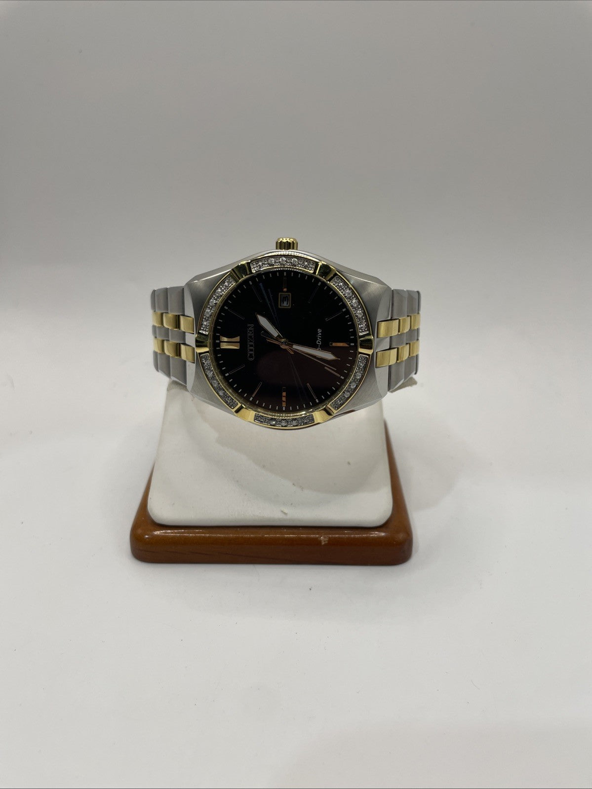 Ladies Citizen EW1924-52H Eco-Drive Silhouette TwoTone Stainless Steel Watch New