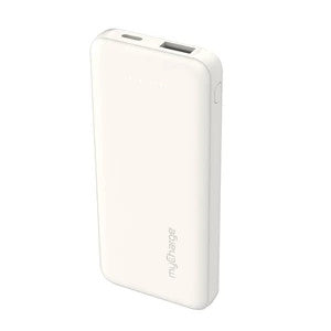 myCharge 5000mAh Power & Go Power Bank - White