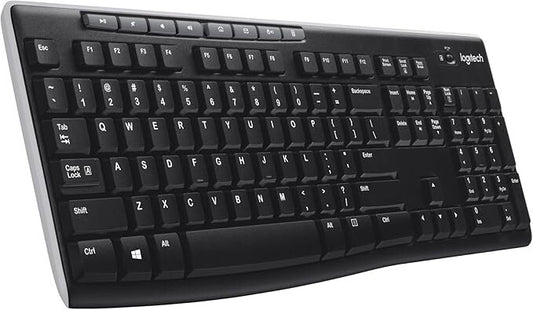 Logitech K270 Wireless Keyboard Full-Size 2.4GHz with Number Pad Windows