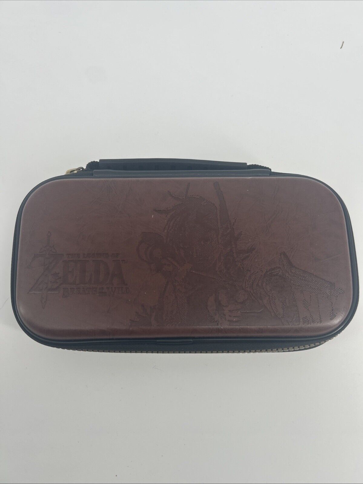 Nintendo Switch Lite Deluxe Leather Travel Case- Legends of Zelda BOTW-NEW. (M3)